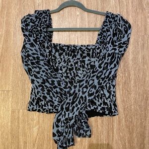 Zara square neck crop